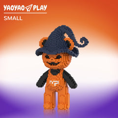 Wizard Pumpkin Bear Small Building Block Set
