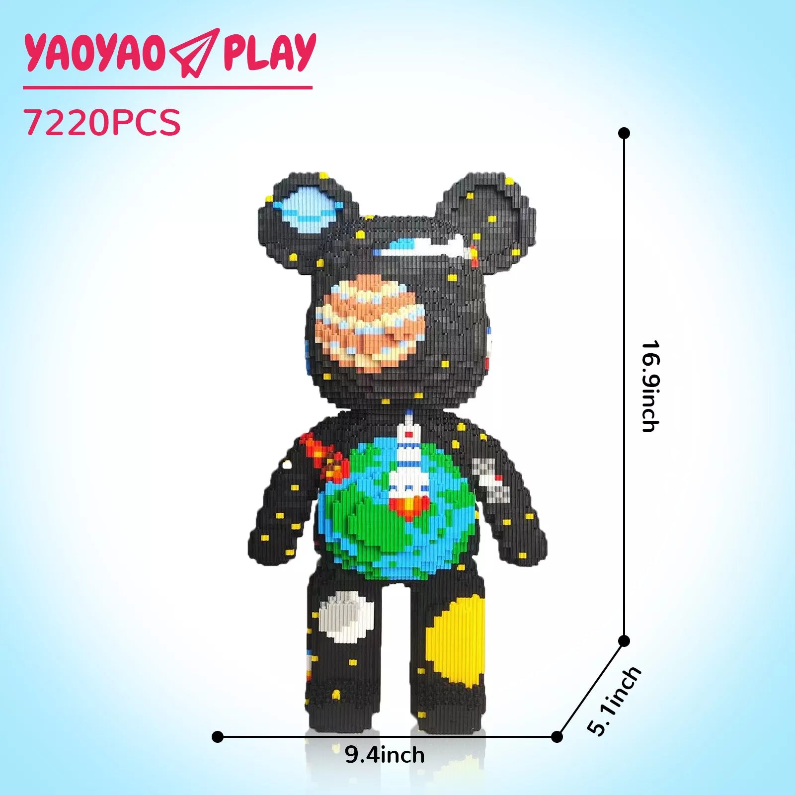 Space Adventure Large Bear Building Blocks