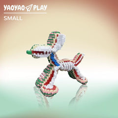 Rainbow Bubble Dog Half-Dissected Building Block Set