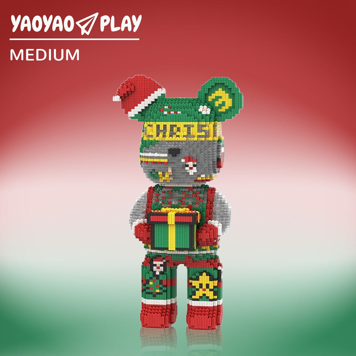 Christmas Eve Bear Large Building Block Set