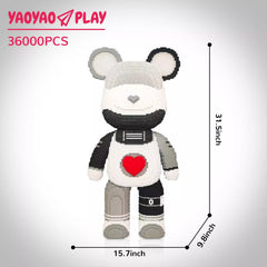 Large Future Galaxy Bear Building Block Set