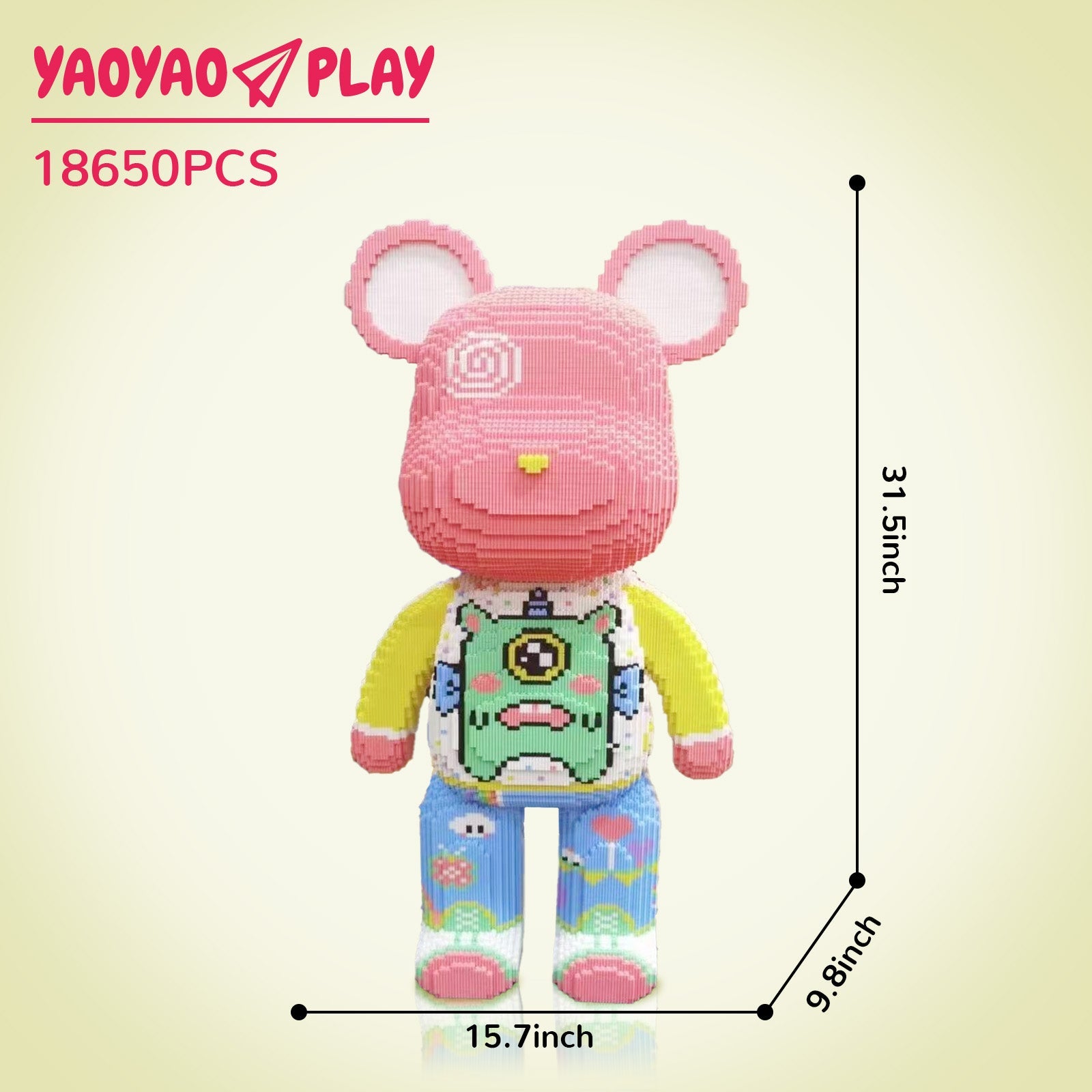 Large Princess Bear Building Block Set