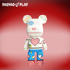 Heart Patchwork Big Bear Plastic Building Blocks
