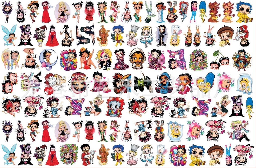 DIY Betty Boop Acrylic Figurines Kit for Kids - Customizable Anime Characters