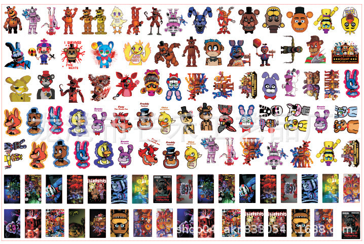 DIY Five Nights At Freddy Acrylic Figurines Kit for Kids - Customizable Anime Characters