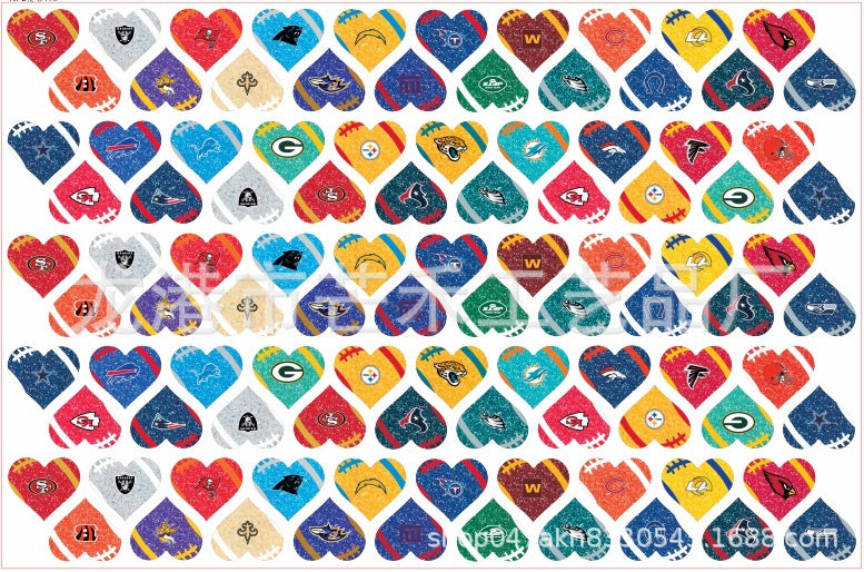 DIY NFL Heart Acrylic Figurines Kit for Kids - Customizable Anime Characters