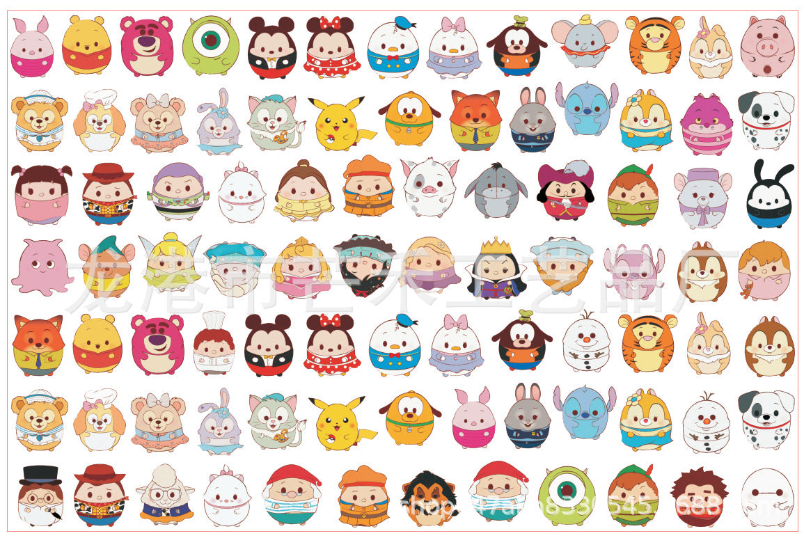 DIY Disney Tsum Tsum Acrylic Figurines Kit for Kids - Customizable Anime Characters