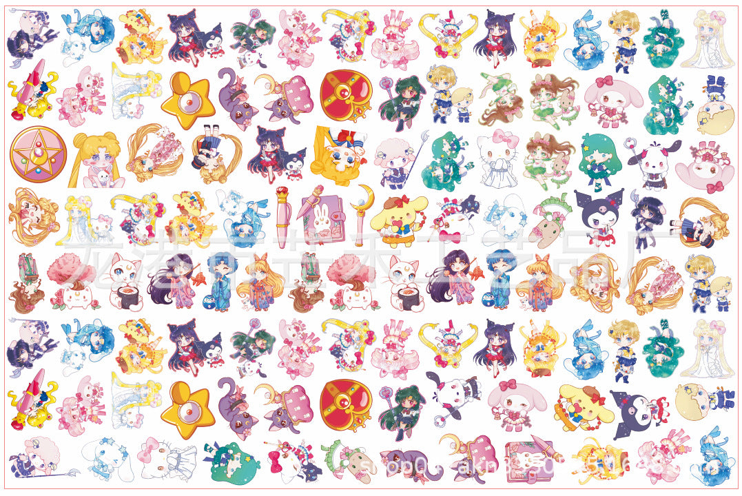 DIY Sailor Moon Acrylic Figurines Kit for Kids - Customizable Anime Characters