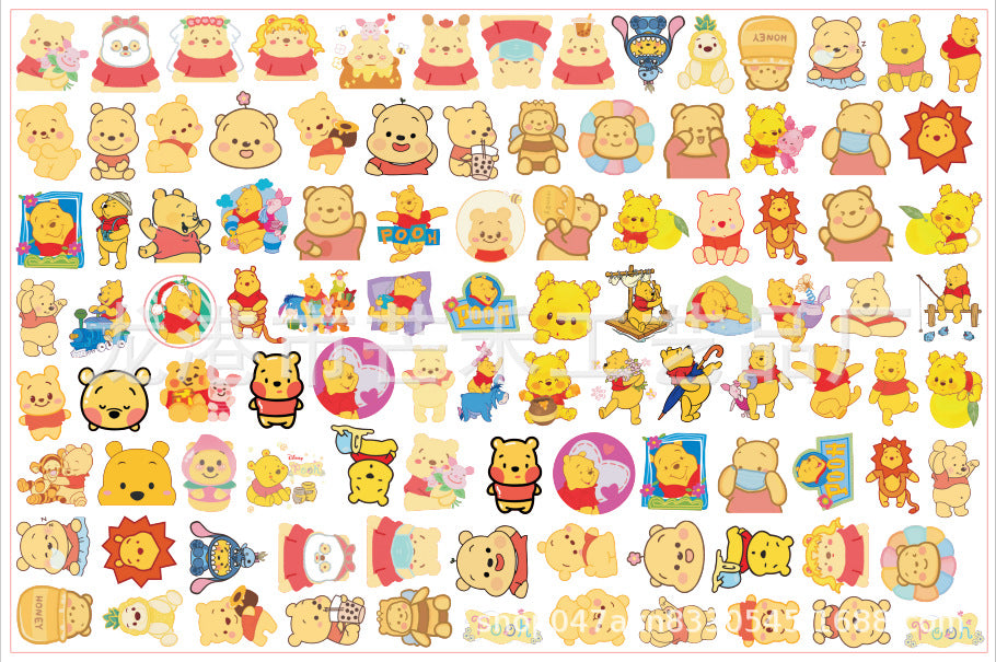 DIY Winnie the Pooh Acrylic Figurines Kit for Kids - Customizable Anime Characters
