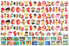 DIY Ponyo And Sosuke  Acrylic Figurines Kit for Kids - Customizable Anime Characters