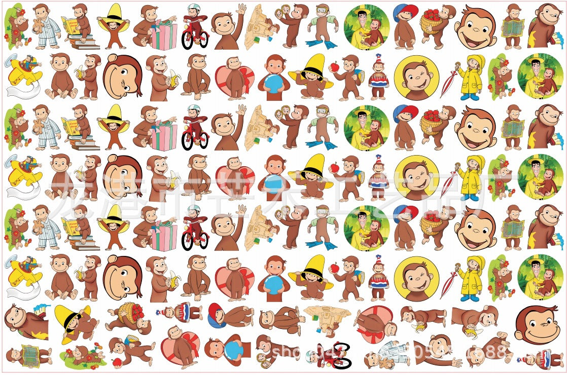 DIY Curious George Acrylic Figurines Kit for Kids - Customizable Anime Characters