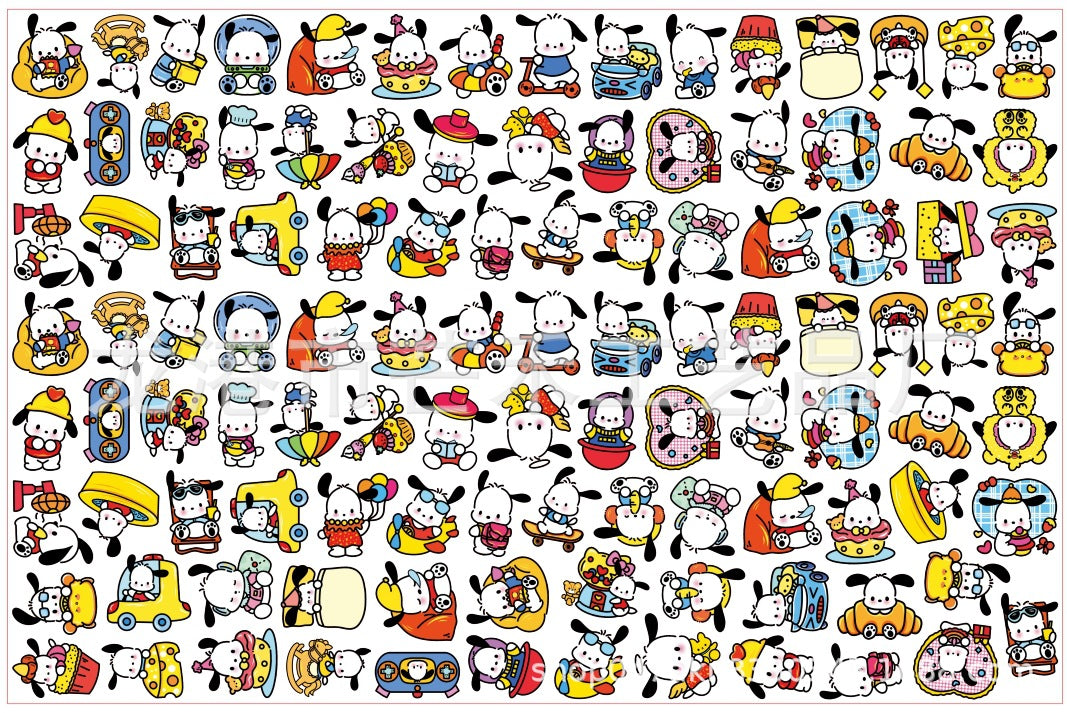 DIY Hand Drawn Pochacco 2.0 Acrylic Figurines Kit for Kids - Customizable Anime Characters