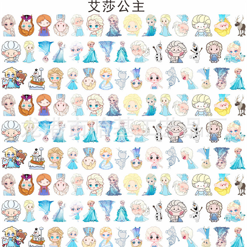 DIY Princess Elsa Acrylic Figurines Kit for Kids - Customizable Anime Characters