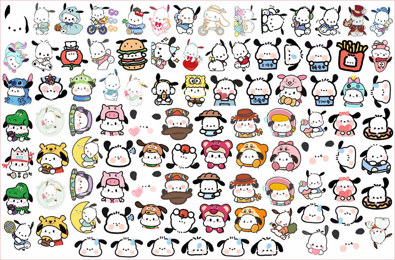 DIY Pochacco Acrylic Figurines Kit for Kids - Customizable Anime Characters