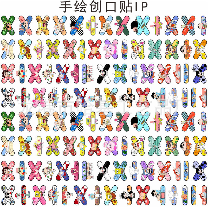 DIY Hand Drawn Bandages Acrylic Figurines Kit for Kids - Customizable Anime Characters