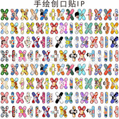 DIY Hand Drawn Bandages Acrylic Figurines Kit for Kids - Customizable Anime Characters