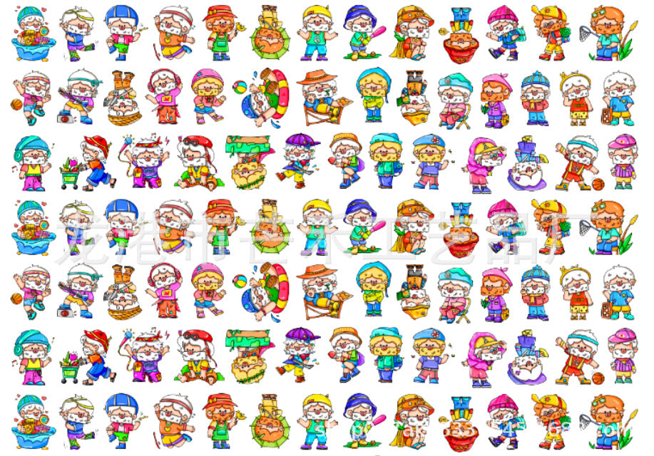 DIY Uncle Oho Acrylic Figurines Kit for Kids - Customizable Anime Characters