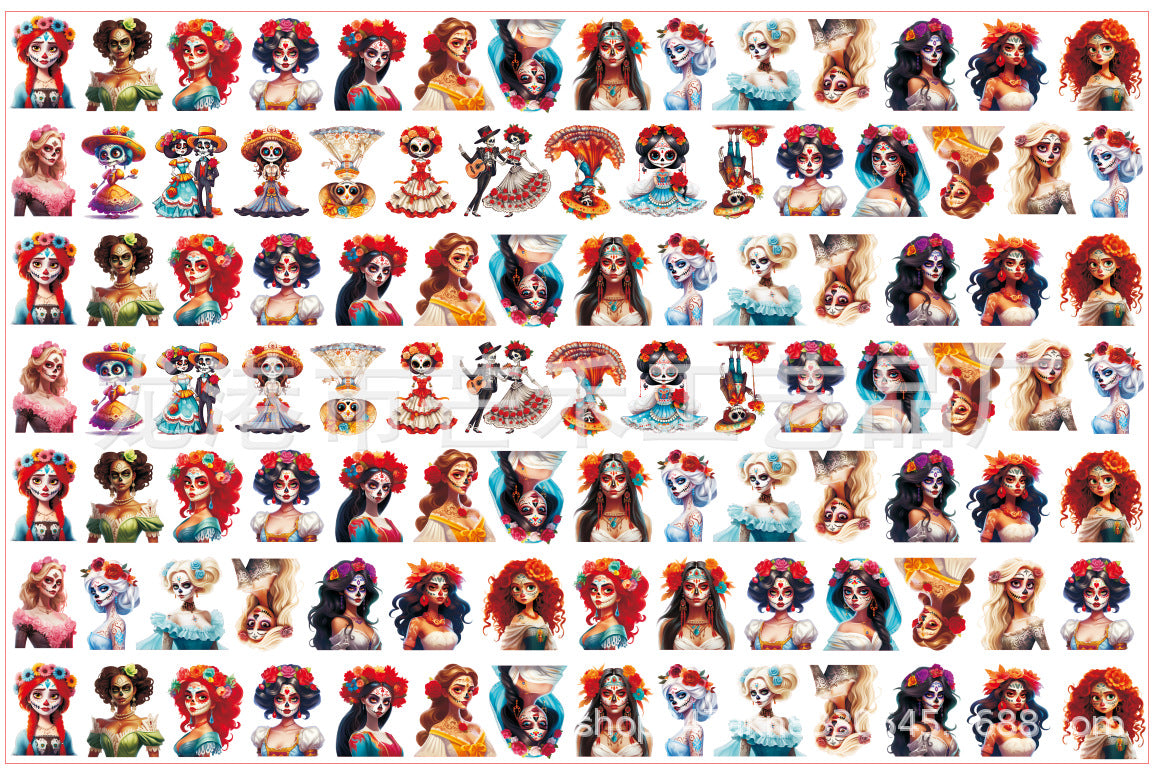 DIY Horror Princess Acrylic Figurines Kit for Kids - Customizable Anime Characters