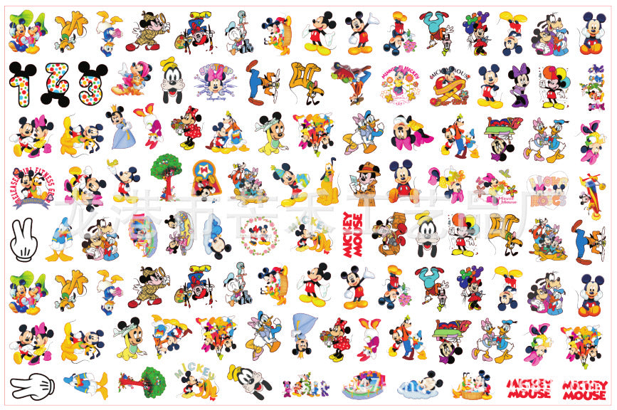DIY Mickey and Minnie Acrylic Figurines Kit for Kids - Customizable Anime Characters