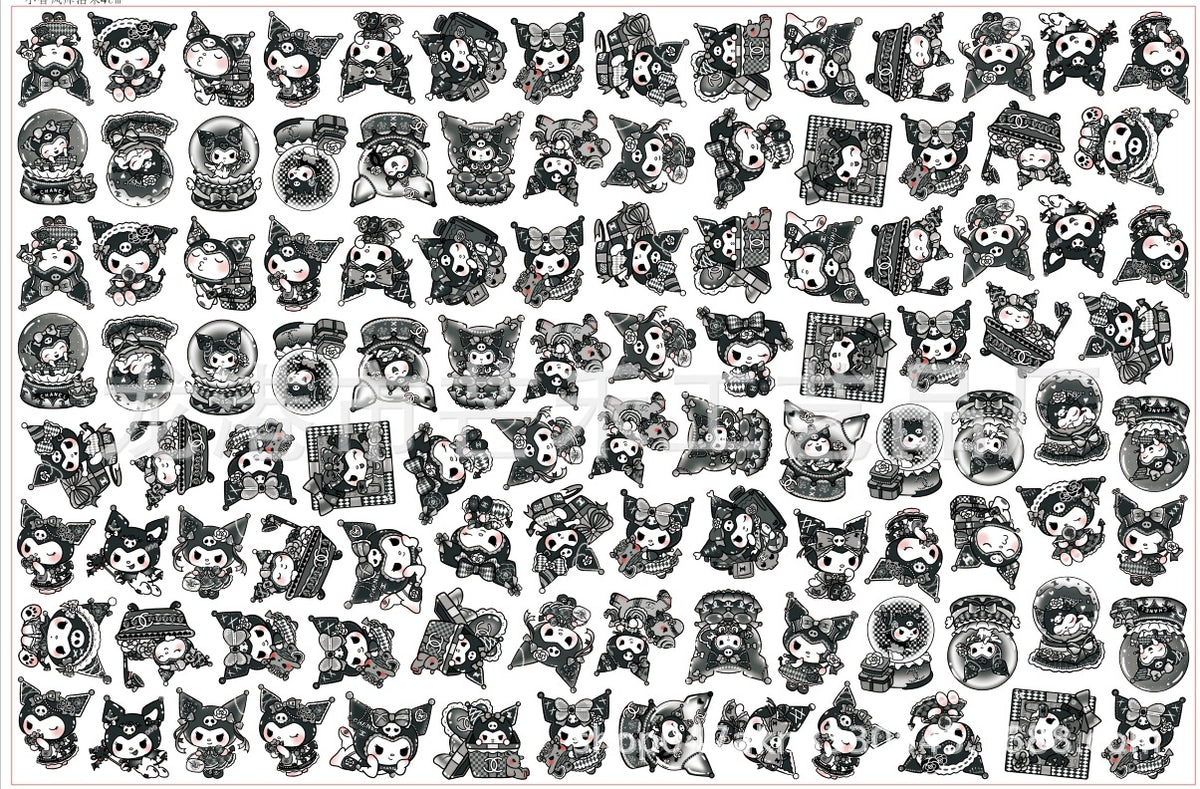 DIY Chanel Style Kuromi Acrylic Figurines Kit for Kids - Customizable Anime Characters