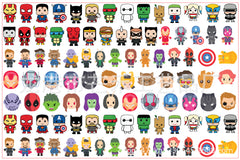 DIY Marvel Heroes Acrylic Figurines Kit for Kids - Customizable Anime Characters