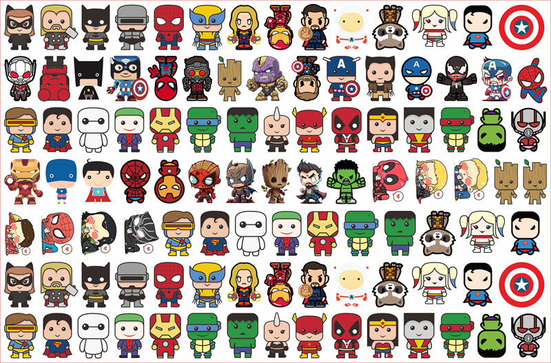 DIY Marvel Acrylic Figurines Kit for Kids - Customizable Anime Characters