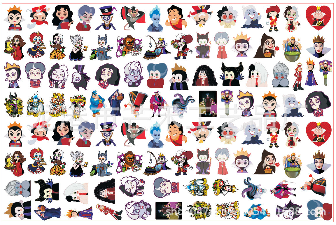 DIY Disney Villains Acrylic Figurines Kit for Kids - Customizable Anime Characters