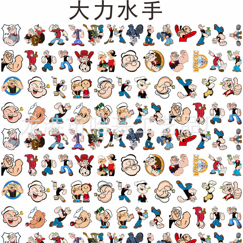 DIY Popeye The Sailor Acrylic Figurines Kit for Kids - Customizable Anime Characters
