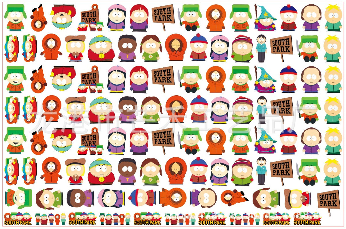 DIY South Park Acrylic Figurines Kit for Kids - Customizable Anime Characters