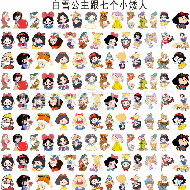 DIY Snow White And The Seven Dwarfs Acrylic Figurines Kit for Kids - Customizable Anime Characters