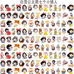 DIY Snow White And The Seven Dwarfs Acrylic Figurines Kit for Kids - Customizable Anime Characters