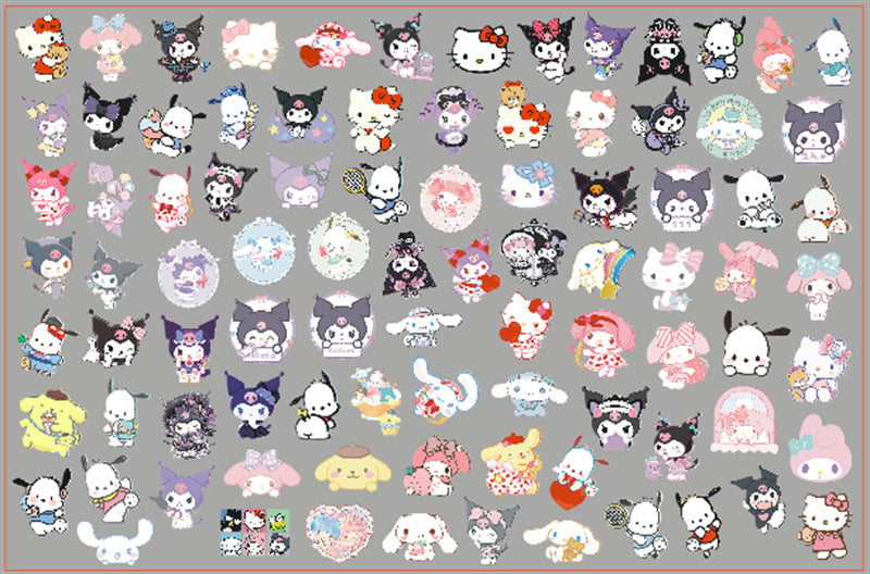 DIY Sanrio Acrylic Figurines Kit for Kids - Customizable Anime Characters