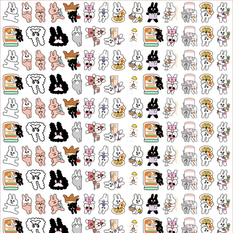 DIY Bunny Konbini Acrylic Figurines Kit for Kids - Customizable Anime Characters