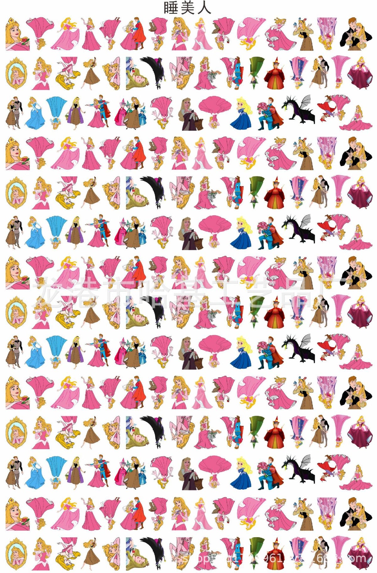 DIY Sleeping Beauty Acrylic Figurines Kit for Kids - Customizable Anime Characters
