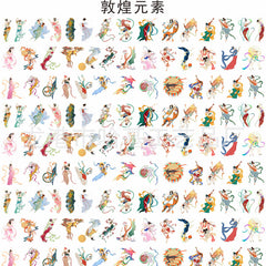 DIY Dunhuang Elements Acrylic Figurines Kit for Kids - Customizable Anime Characters