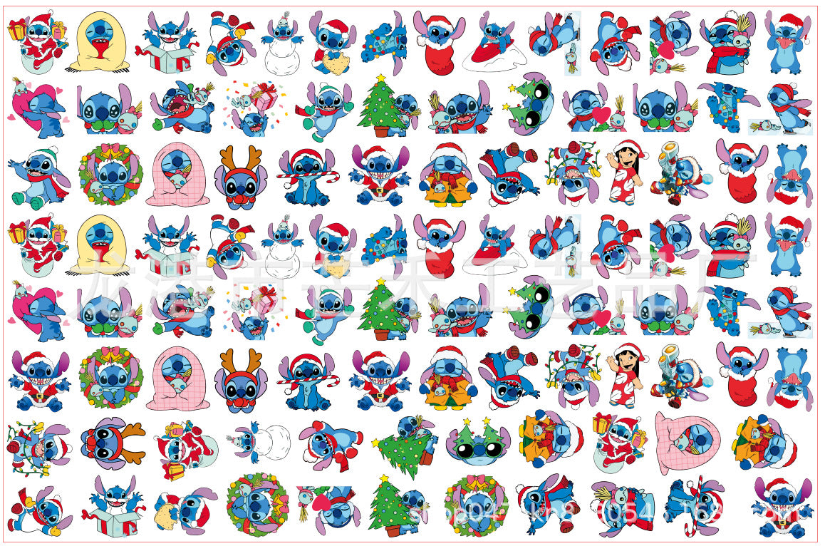 DIY Christmas Stitch Acrylic Figurines Kit for Kids - Customizable Anime Characters