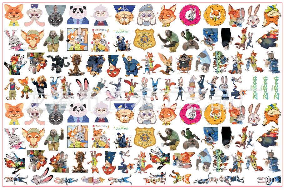DIY Zootopia Acrylic Figurines Kit for Kids - Customizable Anime Characters