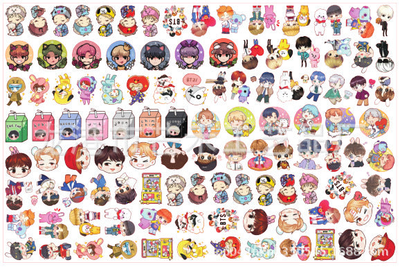 DIY Chibi BTS Acrylic Figurines Kit for Kids - Customizable Anime Characters