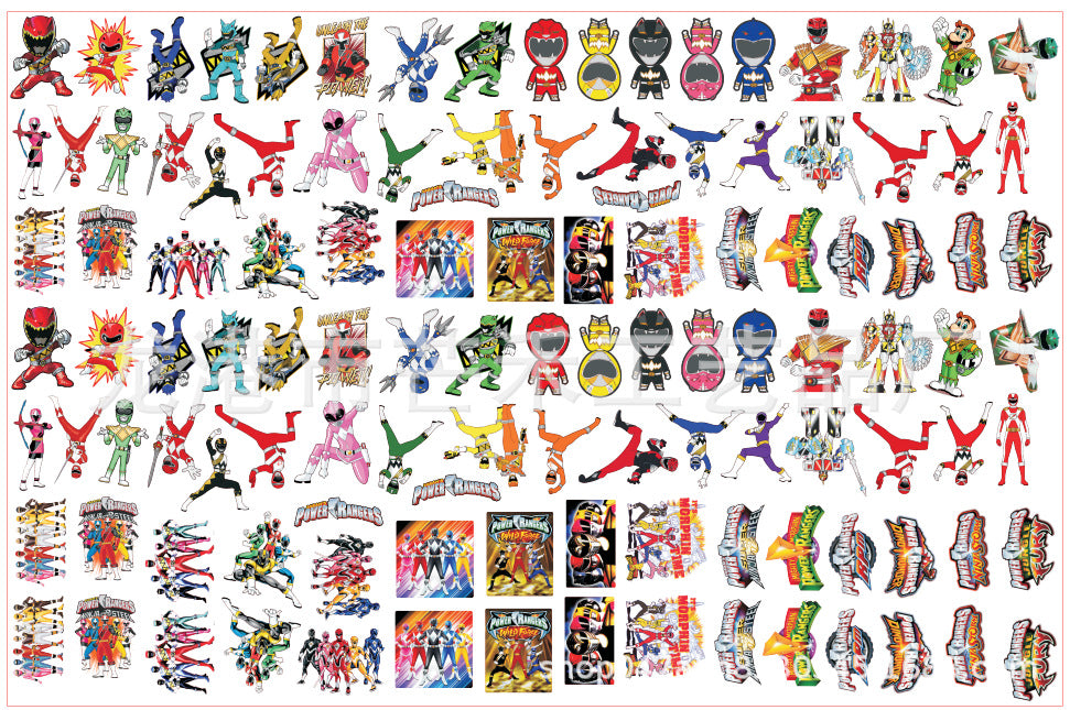 DIY Power Rangers Acrylic Figurines Kit for Kids - Customizable Anime Characters