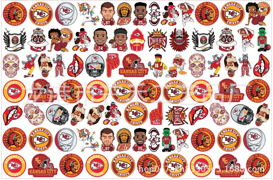 DIY Kansas City Chiefs Acrylic Figurines Kit for Kids - Customizable Anime Characters
