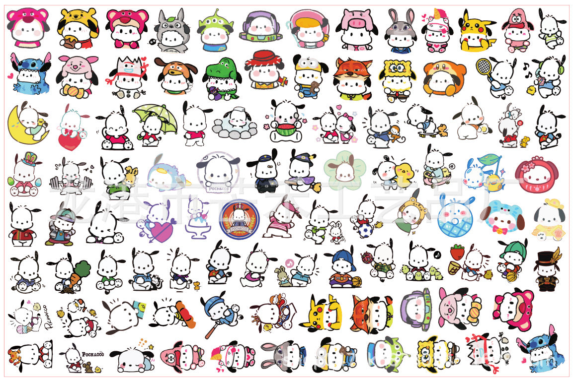 DIY Sanrio Pachaco Acrylic Figurines Kit for Kids - Customizable Anime Characters