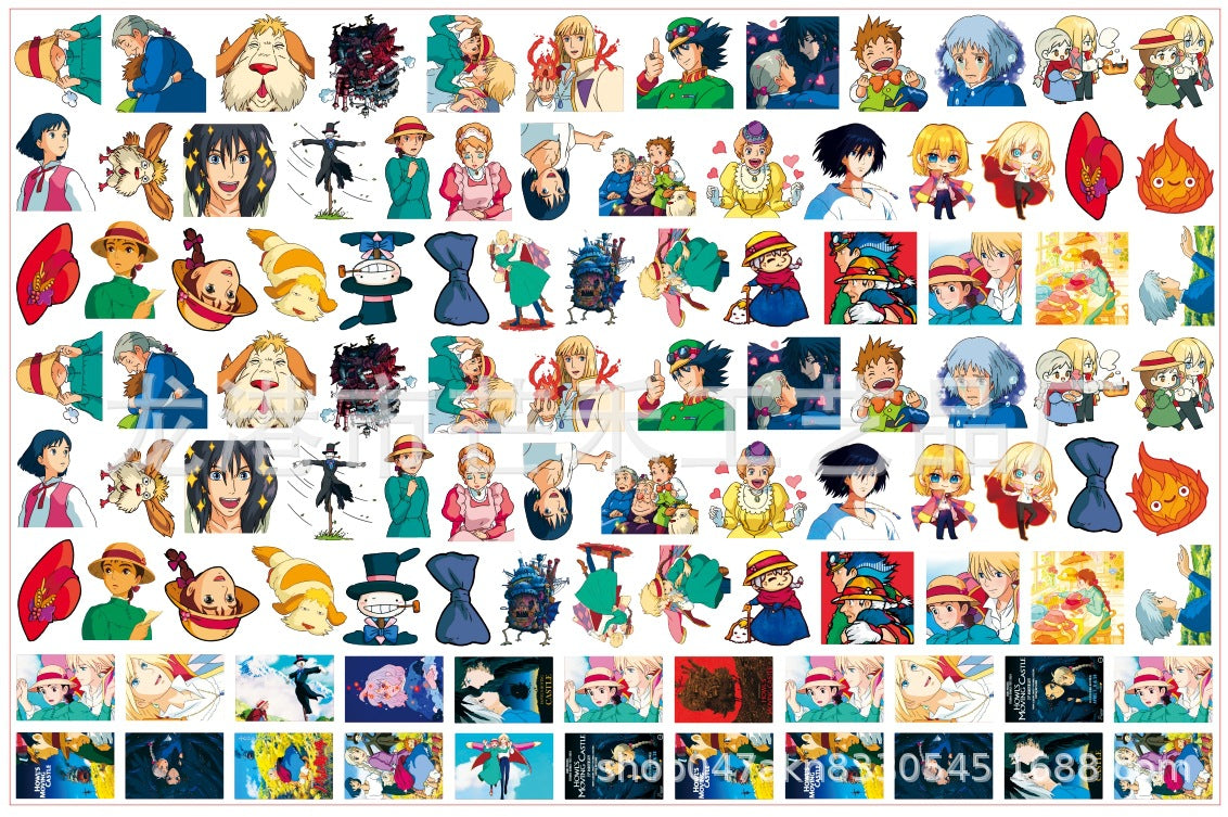 DIY Howl Moving Castle Acrylic Figurines Kit for Kids - Customizable Anime Characters