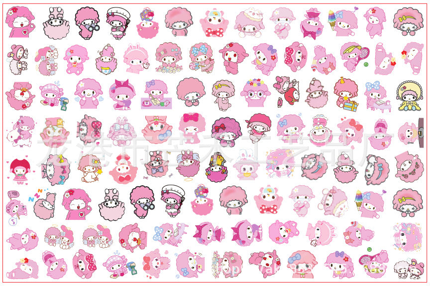DIY Sanrio Piano Acrylic Figurines Kit for Kids - Customizable Anime Characters