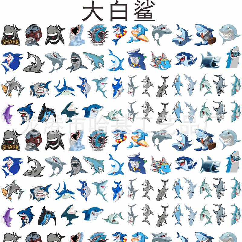 DIY Great White Shark Acrylic Figurines Kit for Kids - Customizable Anime Characters