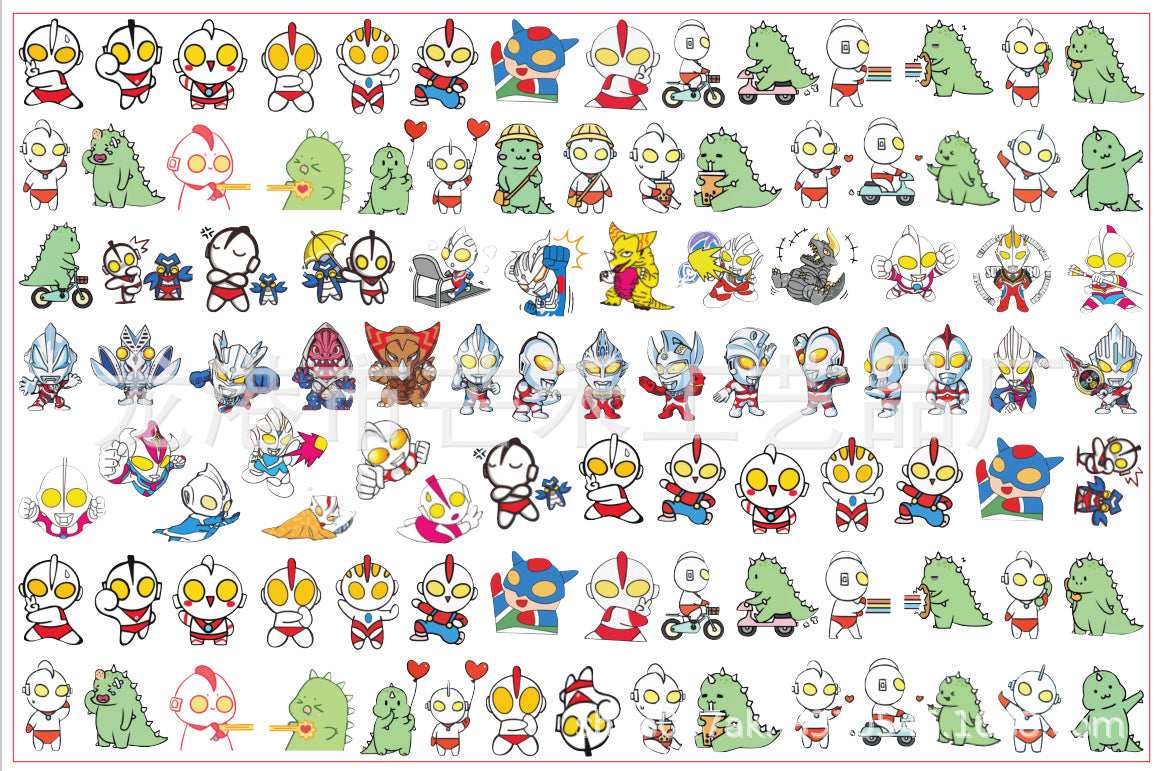 DIY Ultraman Acrylic Figurines Kit for Kids - Customizable Anime Characters