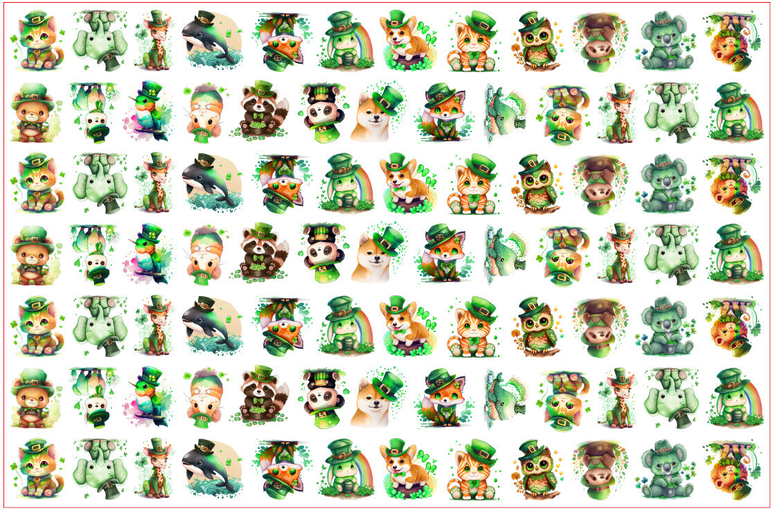 DIY St Patrick Acrylic Figurines Kit for Kids - Customizable Anime Characters