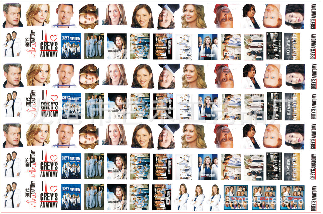DIY Grey Anatomy Acrylic Figurines Kit for Kids - Customizable Anime Characters