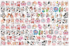 DIY Cow Acrylic Figurines Kit for Kids - Customizable Anime Characters