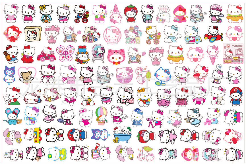DIY Sanrio Hello Kitty Acrylic Figurines Kit for Kids - Customizable Anime Characters