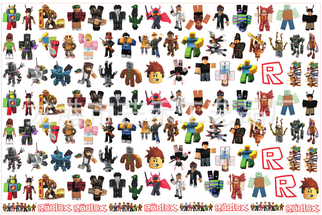DIY Roblox Acrylic Figurines Kit for Kids - Customizable Anime Characters
